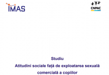 STUDIUL „Atitudini sociale faţă de exploatarea sexuală comercială a copiilor”, 2015