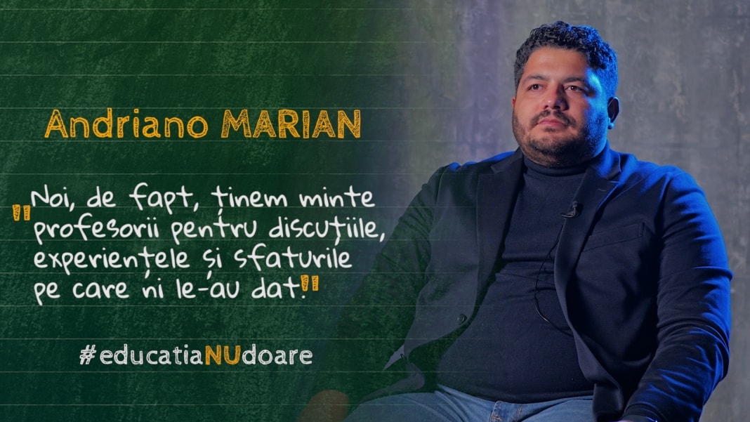 Andriano Marian vorbeste despre profesori