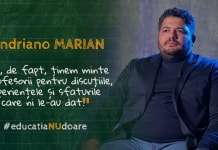 Andriano Marian vorbeste despre profesori